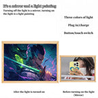 Luffy/Zoro/Sanji peuvent servir de miroirs, de peintures décoratives ou de tableaux lumineux.