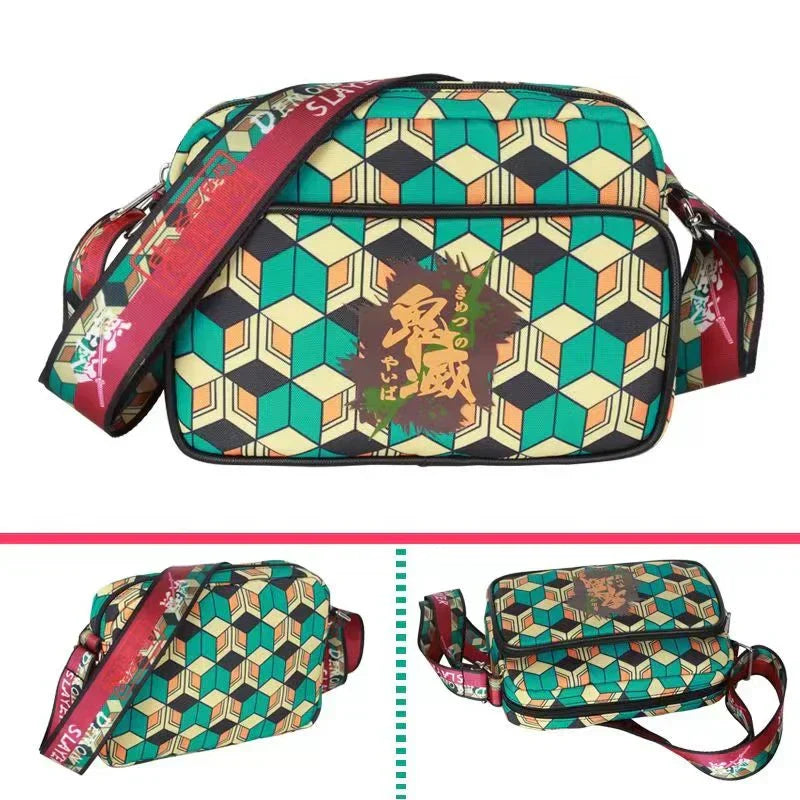 Tanjirou/Nezuko/Zenitsu/Giyuu petit sac à bandoulière unique sac cartable pour étudiants capacité suffisante