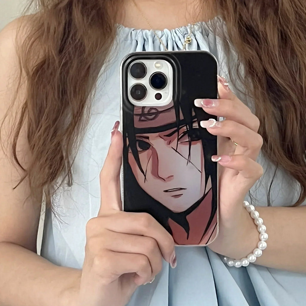 Coque de téléphone Itachi/Gaara Apple exquise en silicone anti-collision