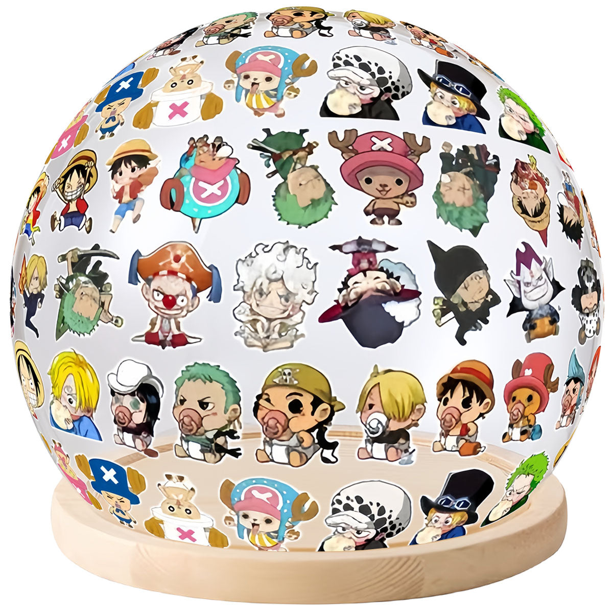 Luffy / Tanjirou DIY Handmade Acrylic Spherical Night Light