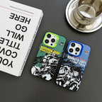 Coque Luffy/Zoro en silicone antichoc pour iPhone