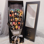 Bouquet de savon artisanal LED Rose Uzumaki/Sasuke pour romantique