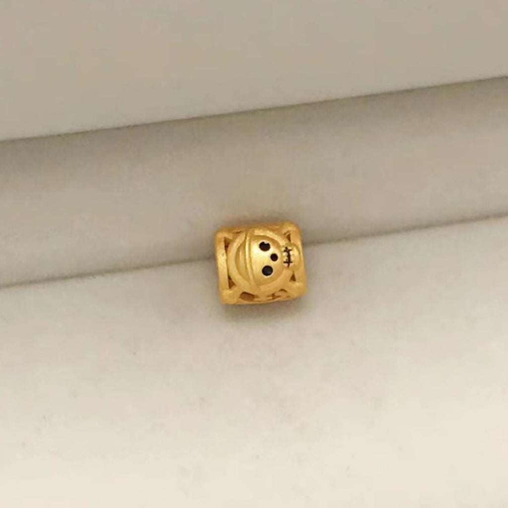 Bracelet de perles Luffy en or, cadeau pour les amoureux de la marine fruitée