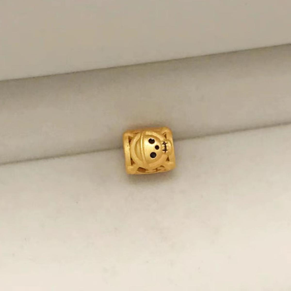 Bracelet de perles Luffy en or, cadeau pour les amoureux de la marine fruitée