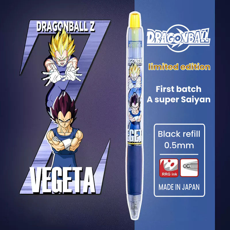 Stylo bille Goku/Vegeta Cool Push - Ressentez la puissance de l'anime en écrivant