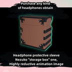 Demon Slayer Tanjiro Nezuko Bluetooth Earbuds, Anime Wireless Headphones with Charging Case