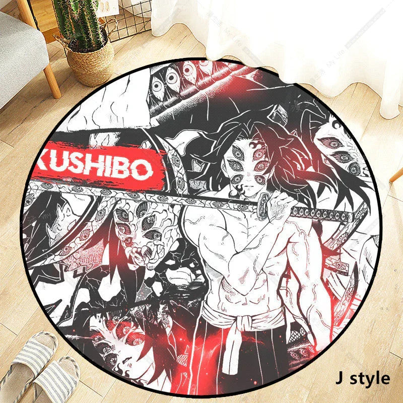 Tapis de maison Kamado Tanjirou fait à la main, écologique, antidérapant et confortable
