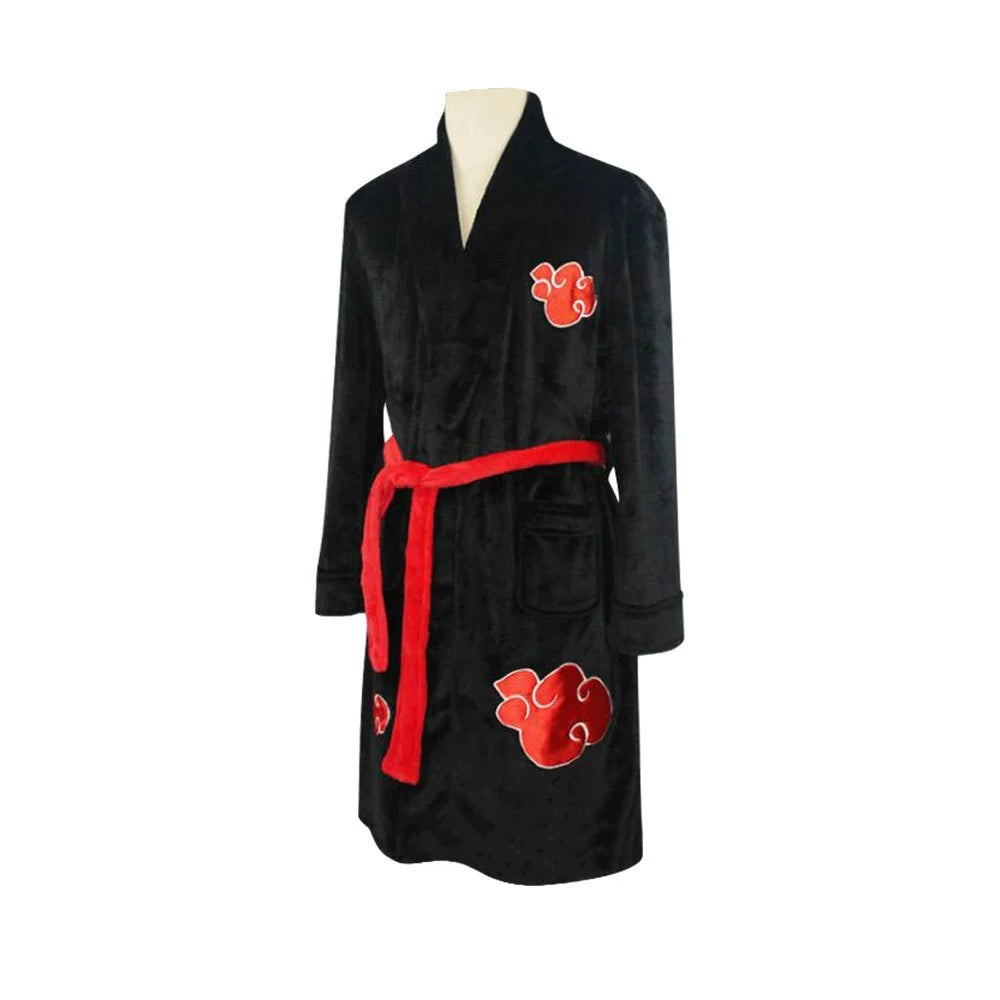Robe de nuit en flanelle de ninja Fire Shadow - Endormez-vous dans une chemise de nuit confortable