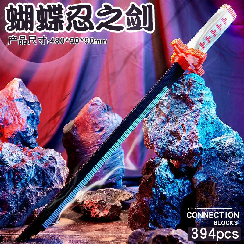 Kamado Tanjirou Toy model size particle assembly block (300-400PCS)