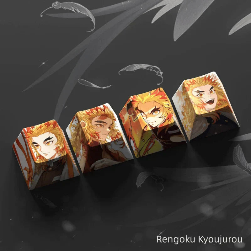 Capuchon de clavier mécanique créatif transparent Nezuko/Tanjirou/Tokitou Muichirou mignon