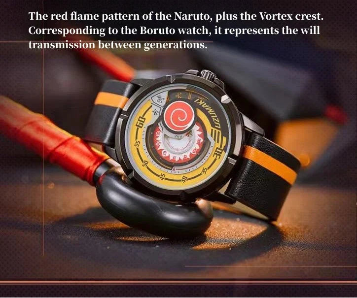 Montre Boruto/Sasuke/Sarada Montre étanche à trois degrés Montre Sharingan