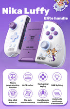 One Piece Monkey D Luffy Zoro Switch Controller Stand Set, Den Den Mushi Gamepad Holder & Wireless Pro Controller