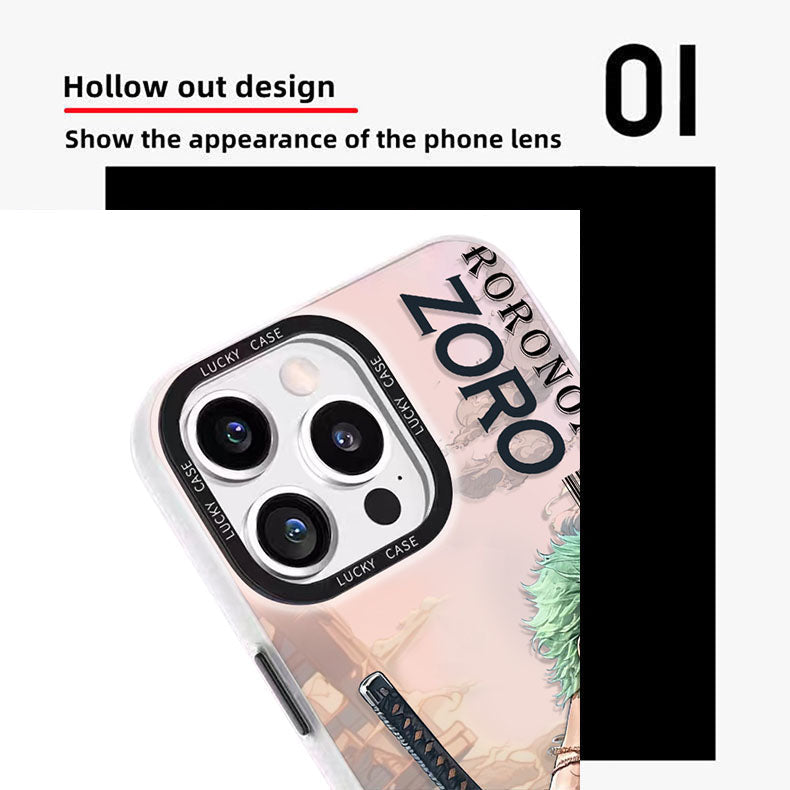 Coque de téléphone anti-choc en silicone Zoro pour iPhone