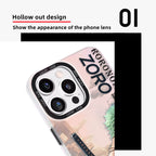 Coque de téléphone anti-choc en silicone Zoro pour iPhone