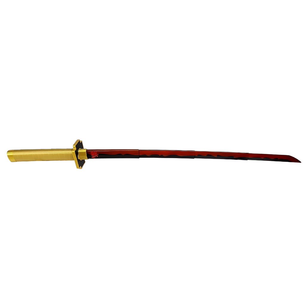 Demon Slayer Tanjiro Zenitsu Katana rétractable, Épée Accessoire de Cosplay Anime