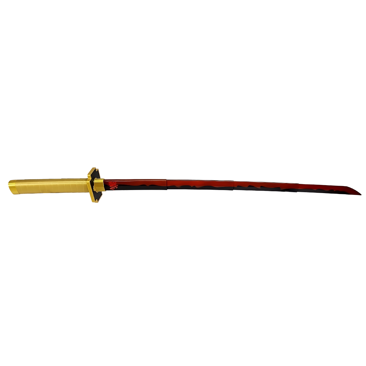 Demon Slayer Tanjiro Zenitsu Katana rétractable, Épée Accessoire de Cosplay Anime