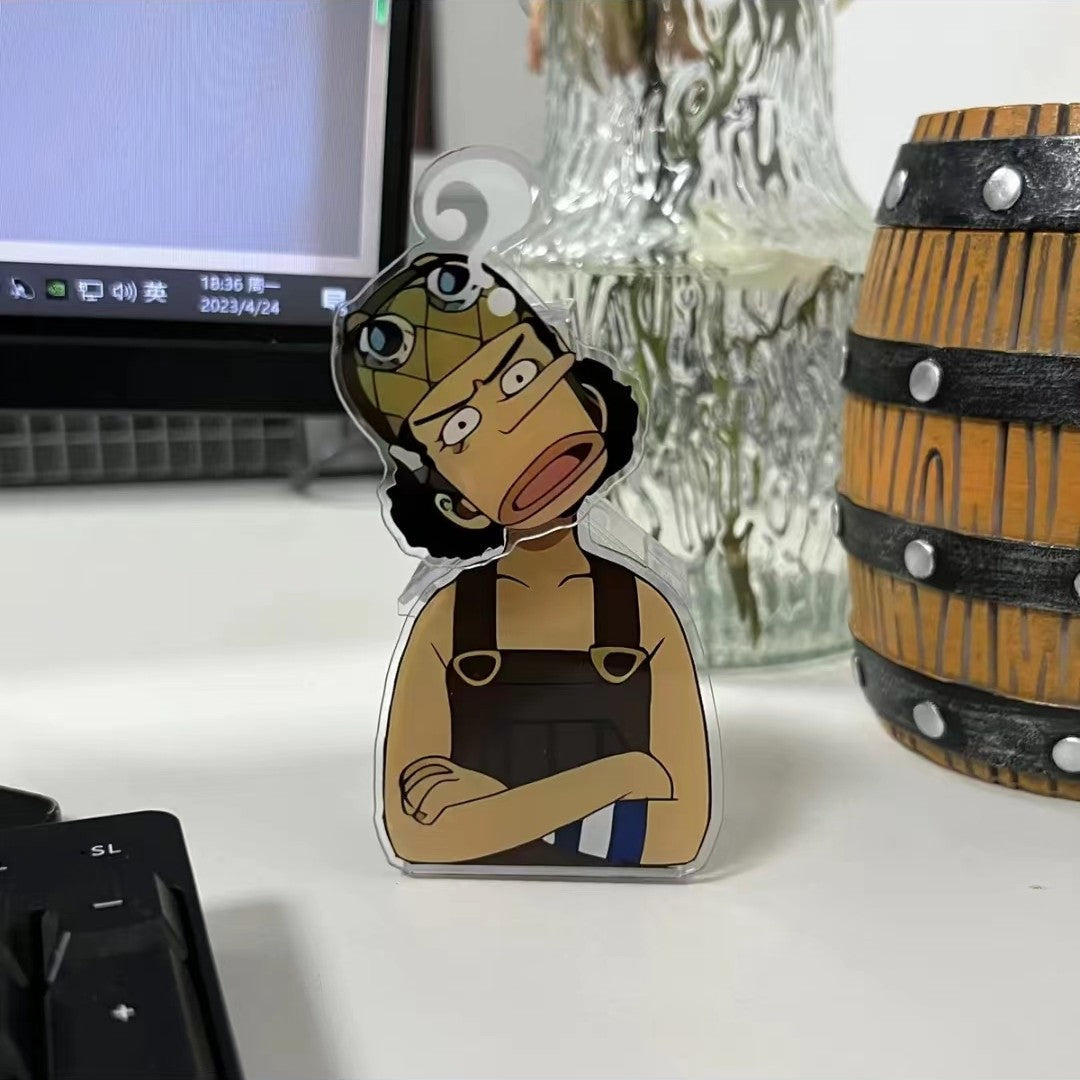 Ornement de tableau de bord Luffy/Zoro/Sanji en forme de figurine à tête branlante