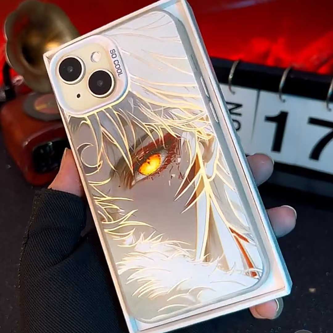 Coque de téléphone anti-collision en silicone tendance raffinée Inuyasha pour iPhone