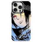 Naruto Sasuke Anime Phone Case, Graffiti Style Multi Character Shockproof Protective Case For iPhone All Models Anti-Scratch Soft TPU Cell Phone Cover