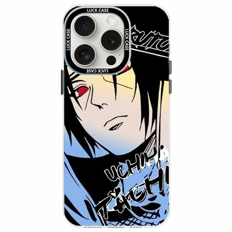 Naruto Sasuke Anime Phone Case, Graffiti Style Multi Character Shockproof Protective Case For iPhone All Models Anti-Scratch Soft TPU Cell Phone Cover
