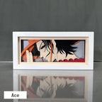 Décoration de cadre photo 3D des personnages Luffy/Ace/Zoro