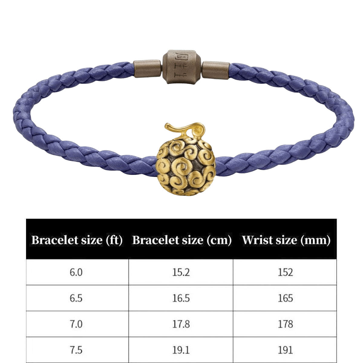 Bracelet de perles Luffy en or, cadeau pour les amoureux de la marine fruitée