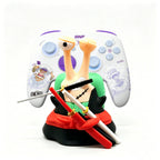 One Piece Monkey D Luffy Zoro Switch Controller Stand Set, Den Den Mushi Gamepad Holder & Wireless Pro Controller