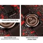 Naruto Itachi Montre à quartz rotative, Mode Ermite des Six Chemins Sharingan Montre-bracelet Anime