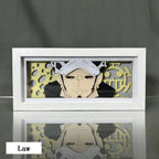 Décoration de cadre photo 3D des personnages Luffy/Ace/Zoro
