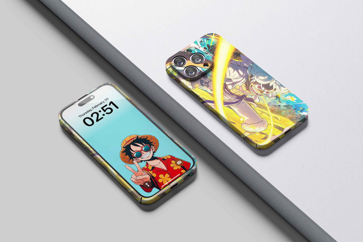 Gear 5 Luffy Nika's Sunfire | One Piece 3D Printed Anime Phone Case