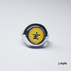Naruto Itachi Pain Akatsuki Ring Set, 10Pcs Anime Akatsuki Symbol Rings with Necklace Gift Box