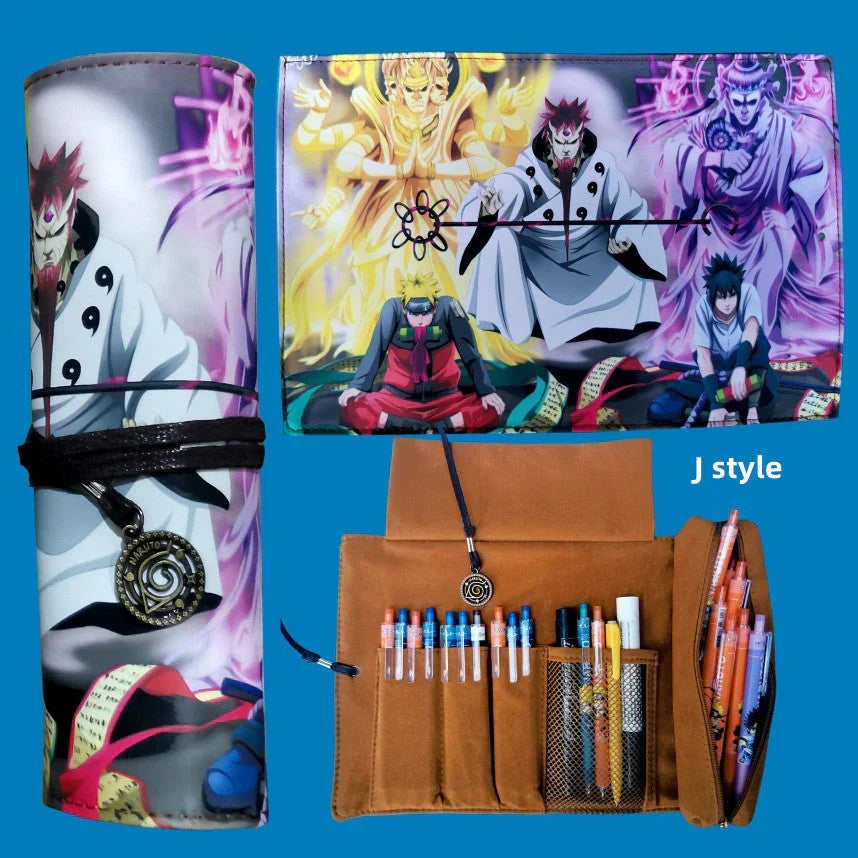 Itachi/Sasuke motif haute définition Impression magnifique défilement de dessin animé trousse créative