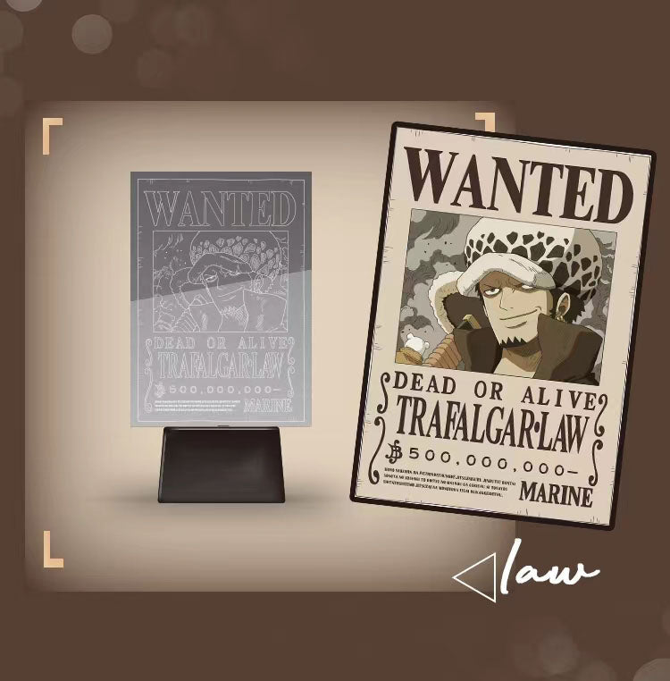 Boîte surprise lumineuse d'avis de recherche Luffy/Zoro/Nami
