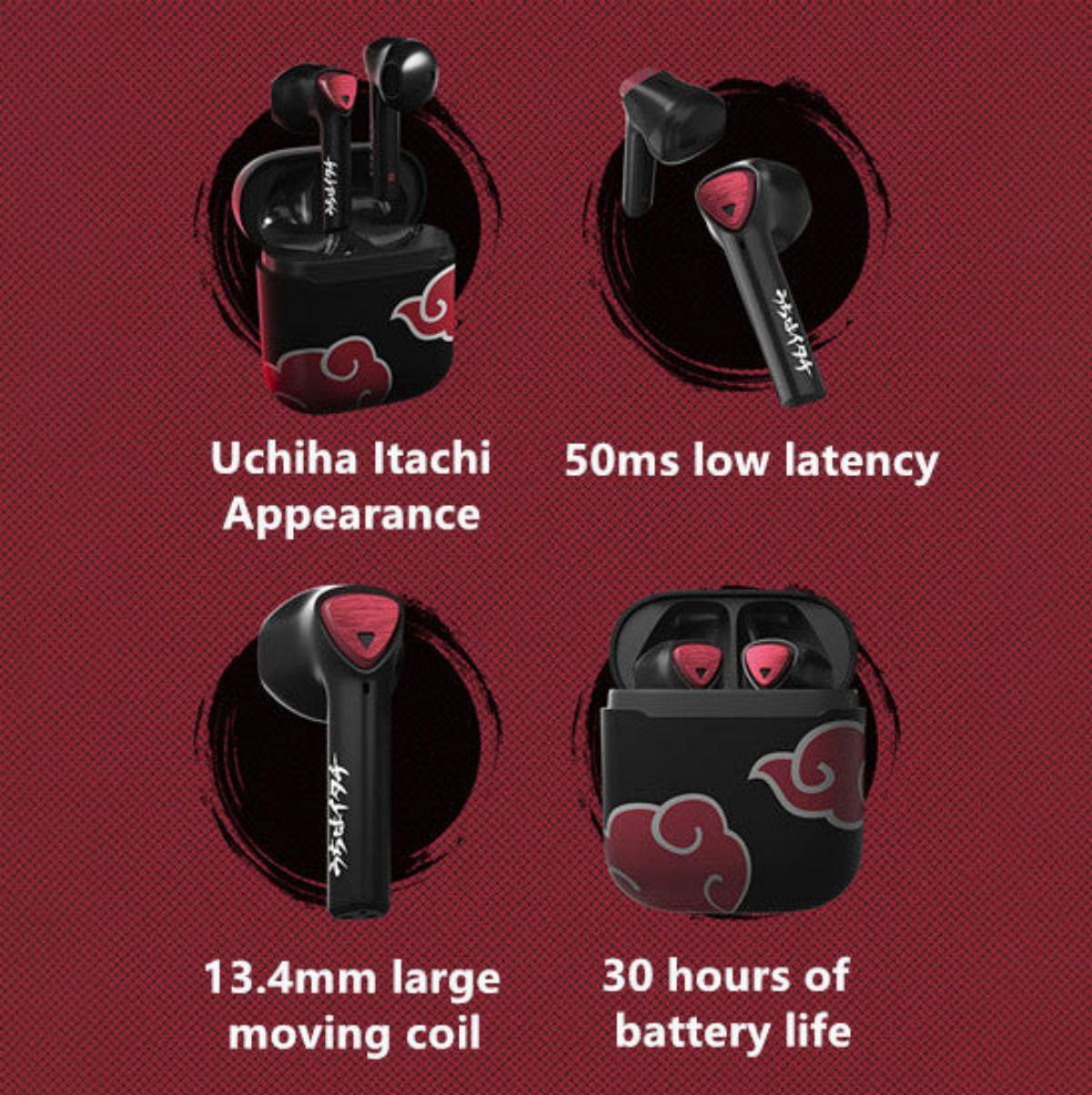 Uchiha Itachi ensemble d'écouteurs sans fil Bluetooth