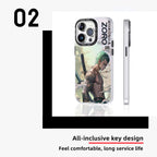 Coque de téléphone anti-choc en silicone Zoro pour iPhone