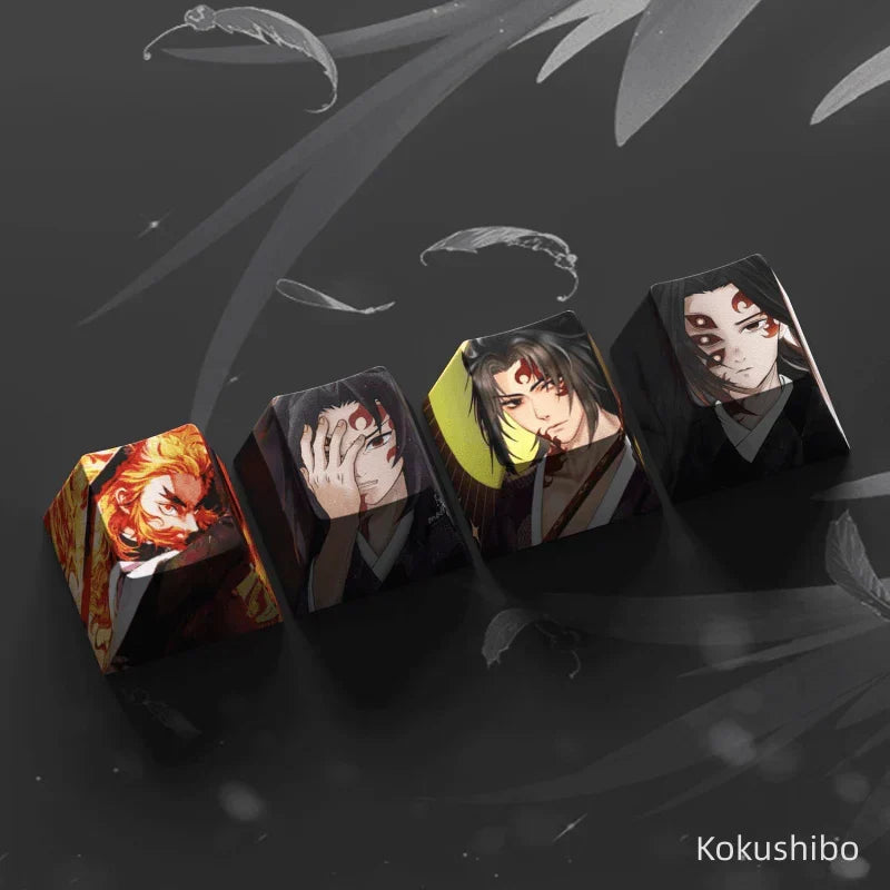 Capuchon de clavier mécanique créatif transparent Nezuko/Tanjirou/Tokitou Muichirou mignon