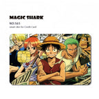 Autocollants de carte bancaire Luffy/Zoro épaissis avec gommage cristal personnalisés