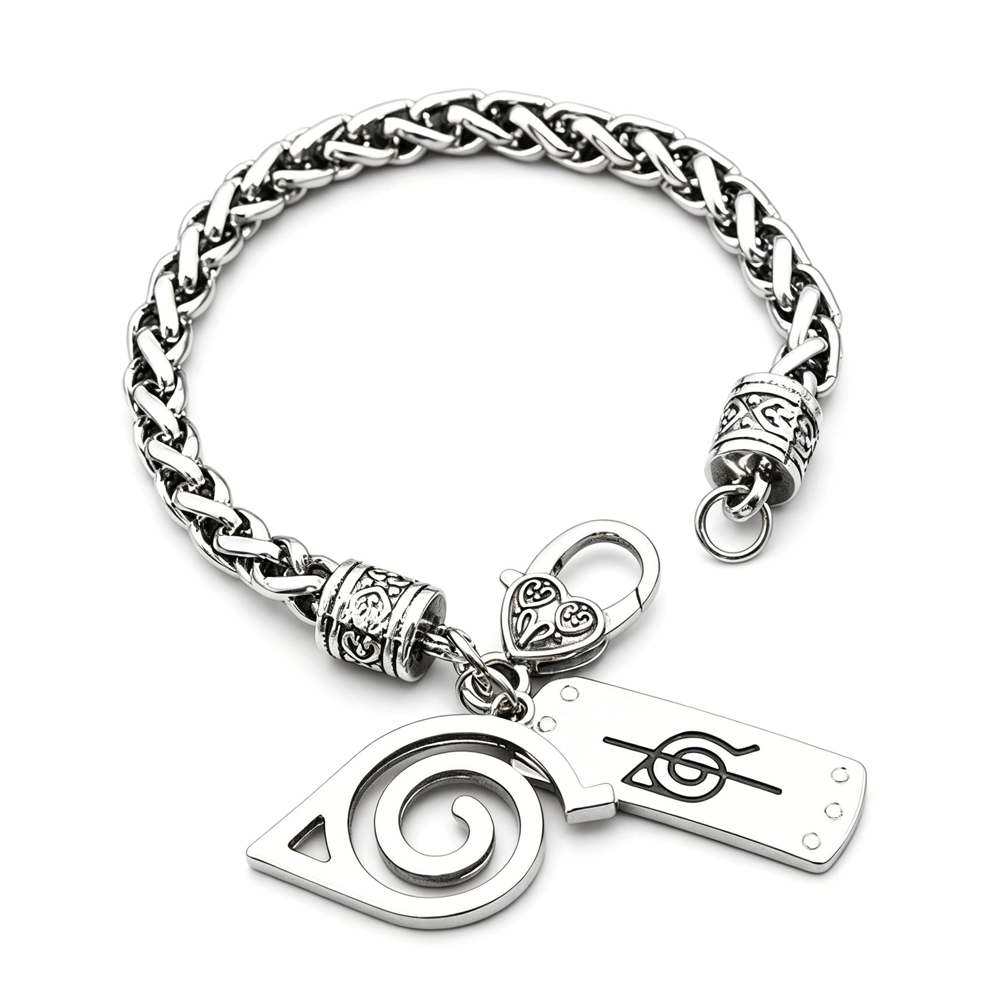 Naruto Leaf Village & Anti-Leaf Symbol Bracelet - Anime Cosplay Jewelry