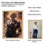 Luffy/Zoro/Sanji peuvent servir de miroirs, de peintures décoratives ou de tableaux lumineux.