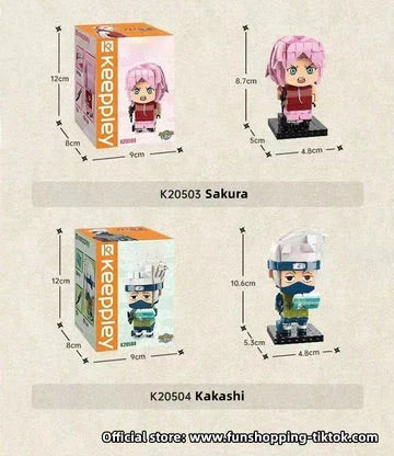 Uzumaki/Sasuke personnage original de jouet de construction en briques