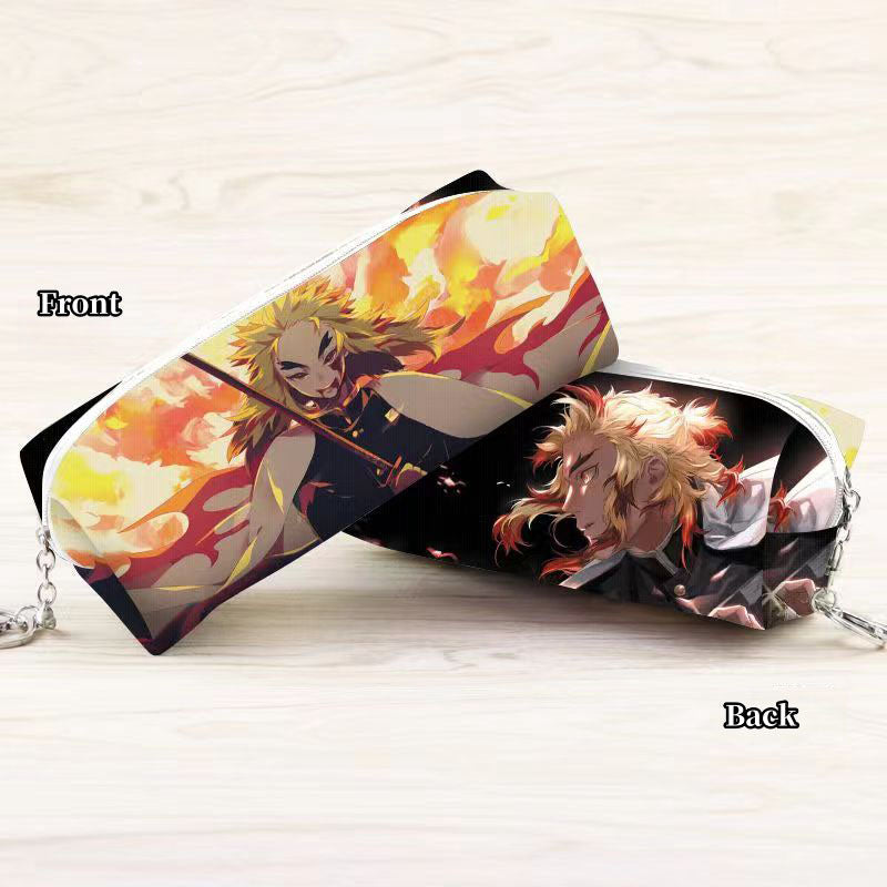Tanjirou/Nezuko exquise trousse multi-fonctionnelle avec compartiments astucieux et motifs originaux