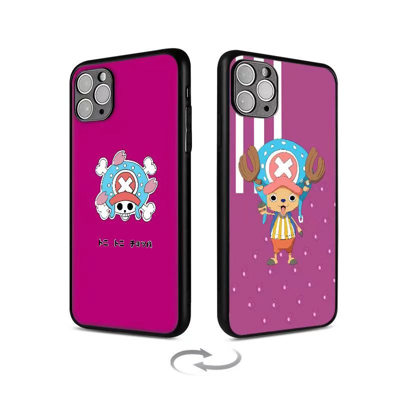 Coque de téléphone Luffy/Zoro/Ace 3D antichoc en silicone pour iPhone
