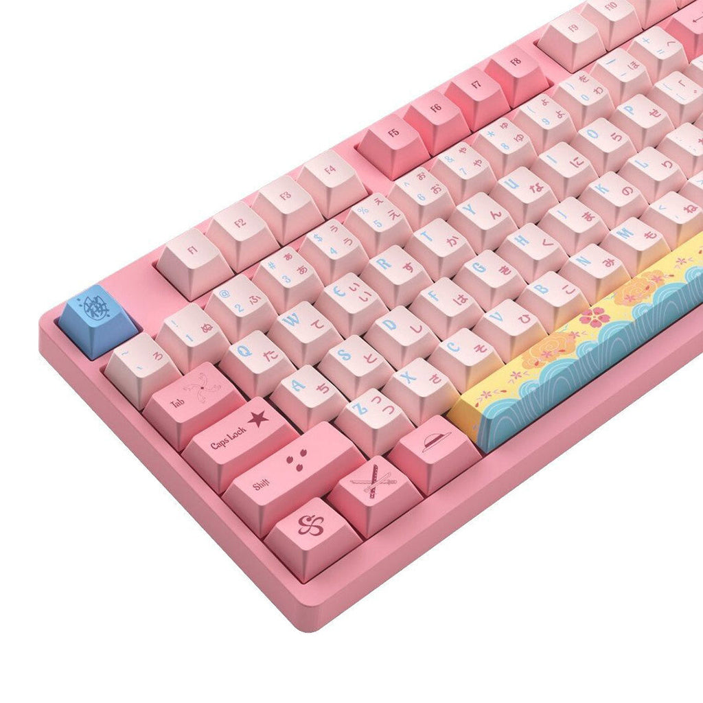 Clavier mécanique rose One Piece Chopper, clavier de jeu rétroéclairé RVB 108 touches