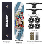 Skateboard professionnel Luffy/Zoro à motif fin (Taille: 80CM×20CM)