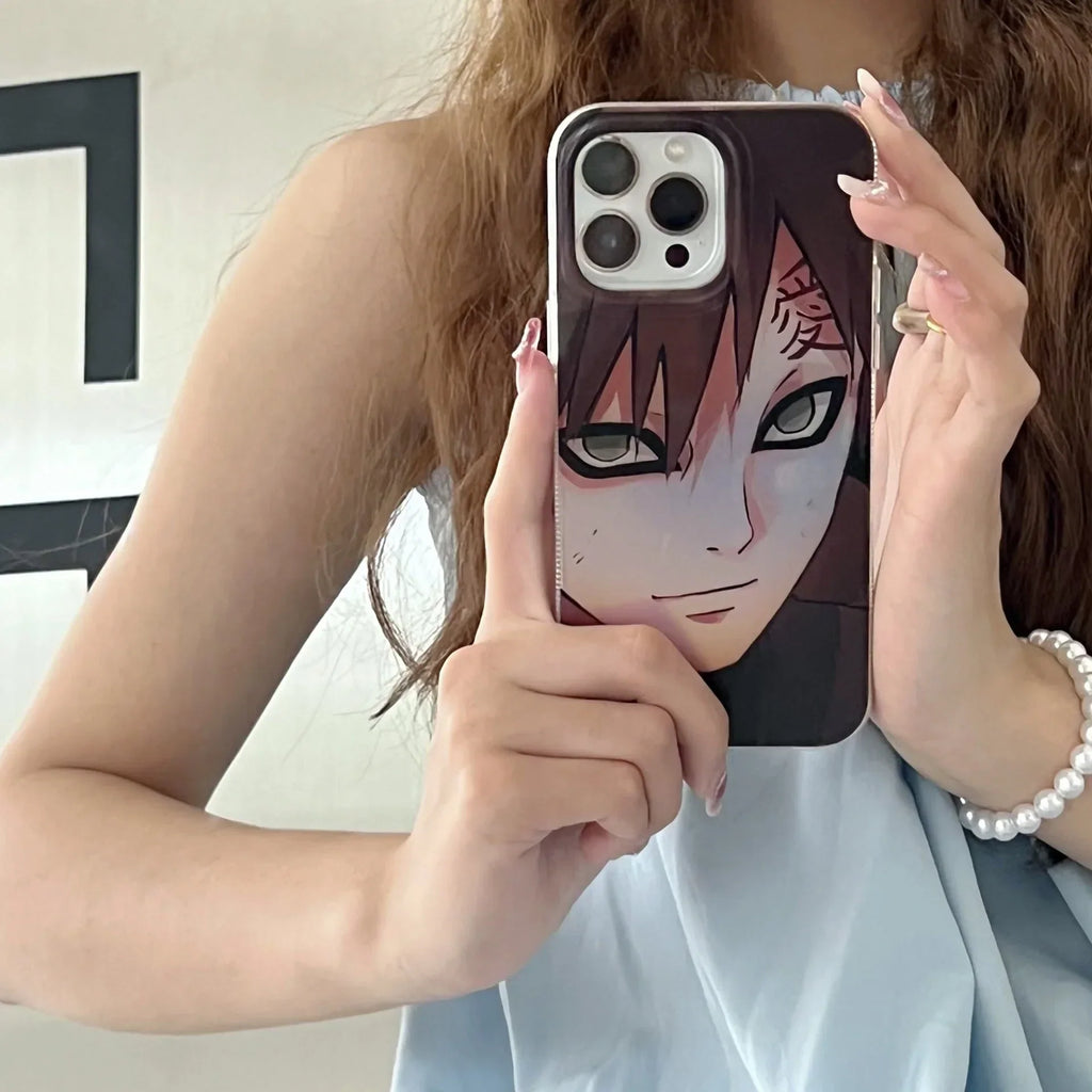 Coque de téléphone Itachi/Gaara Apple exquise en silicone anti-collision