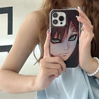 Coque de téléphone Itachi/Gaara Apple exquise en silicone anti-collision