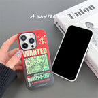 Coque de téléphone en silicone anti-choc tendance exquise Luffy/Zoro pour iPhone