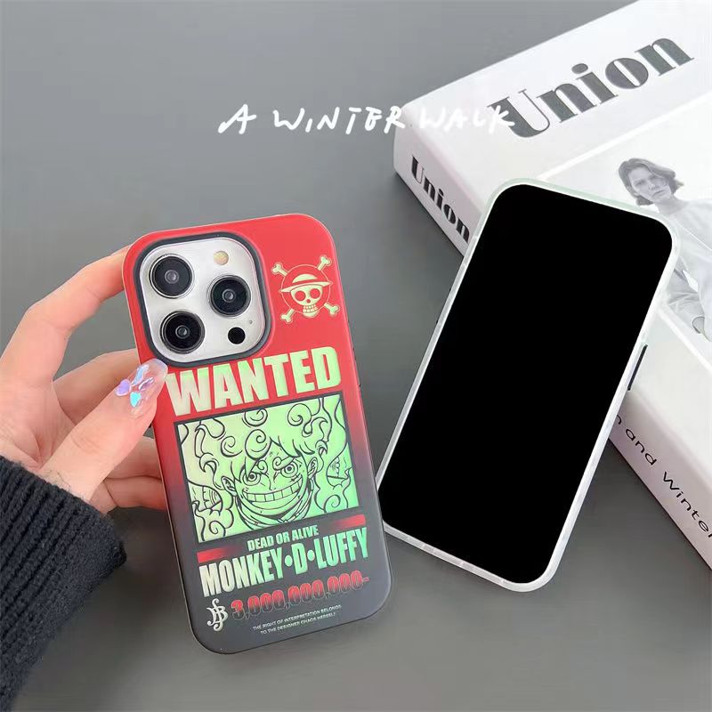 Coque de téléphone en silicone anti-choc tendance exquise Luffy/Zoro pour iPhone
