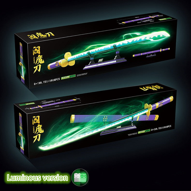 Roronoa Zoro Blocs de Construction Lumineux 806 Pièces Modèle Jouet