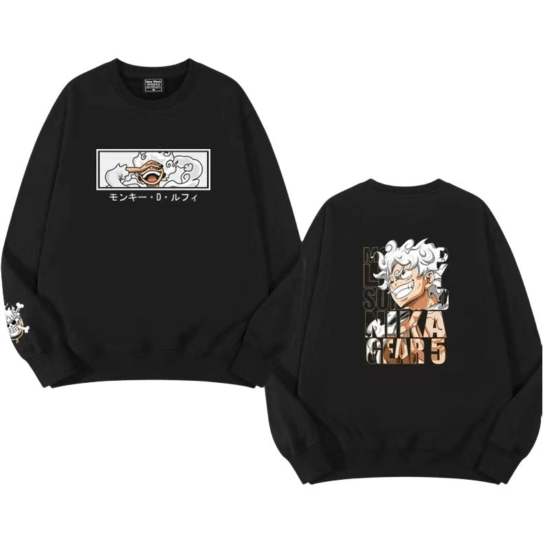 Nika Luffy mode confortable ample chaud manches longues vêtements